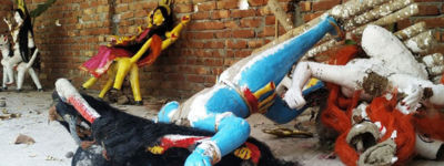 মাদারীপুরে প্রতিমা ভাঙচুর