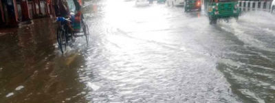 ঈদের দিনে বৃষ্টিতে ঢাকায় জলাবদ্ধতা